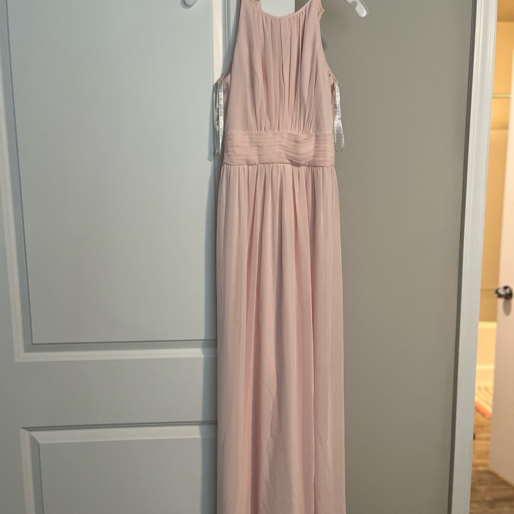 David's Bridal Petal Bridesmaid Dress